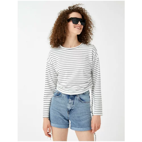 Koton Striped Sweatshirt Crop