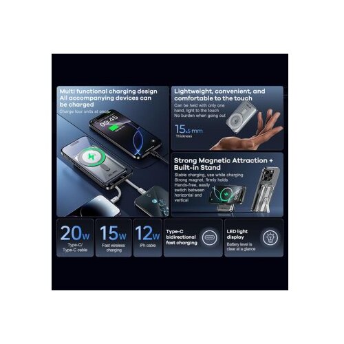 Remax cx-1 15w 5000mah zlatni Power bank magsafe ( BAT9599 ) Slike