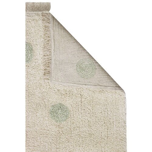 Lorena Canals Bombažna preproga Hippy Dots - Natural, olive Slike
