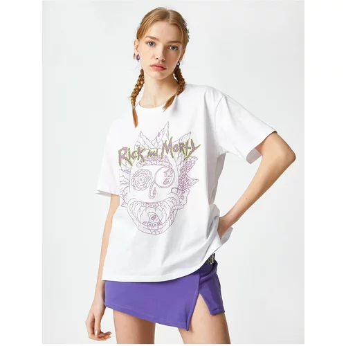 Koton Rick And Morty T-Shirt Licensed Printed Crew Neck Short Sleeve