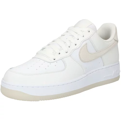 Nike Sportswear Niske tenisice 'Air Force 1' svijetlobež / bijela