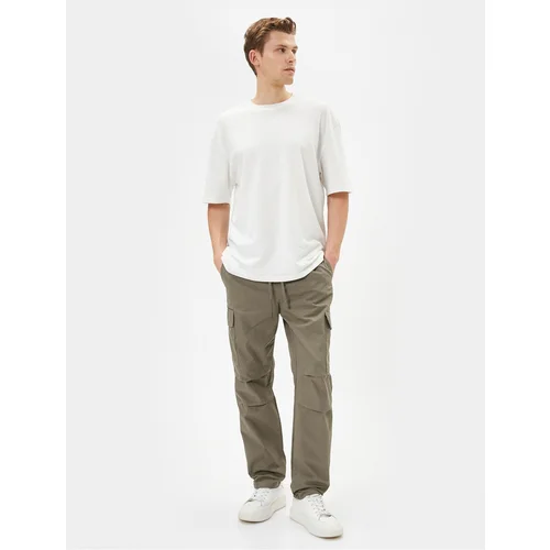 Koton Parachute Trousers Tied Waist Cargo Pocket Detailed