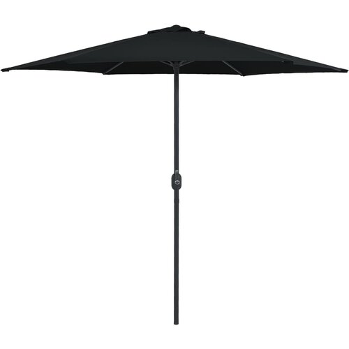 vidaXL Zunanji senčnik z aluminijastim drogom 270x246 cm črn, (20729539) Cene