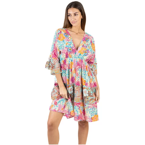 Isla Bonita By Sigris Kratke obleke Obleka Rožnata