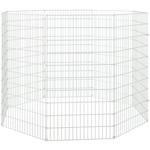  Ograđeni prostor za životinje slobodnog uzgoja s 8 panela, 54 x 100 cm, pocinčano željezo Slike