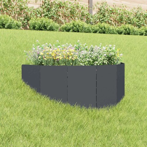  Ograda oko Travnjaka 100 x 45 cm Čelik Antracit - Antracit 1 Cijene