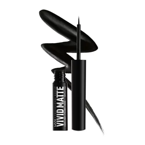 NYX Professional Makeup tekoče črtalo - Vivid Matte Black Liquid Liner - Black