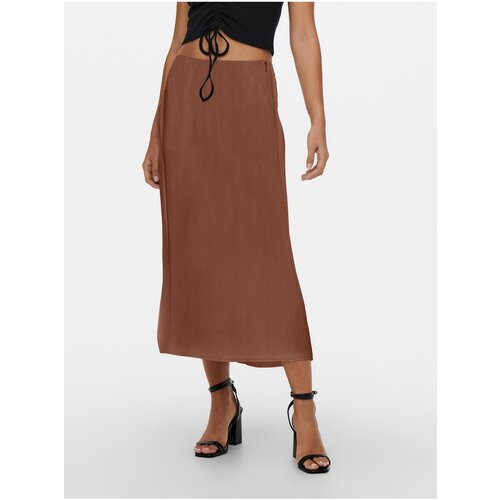 Only Brown Ladies Satin Maxi Skirt Mayra - Ladies Slike