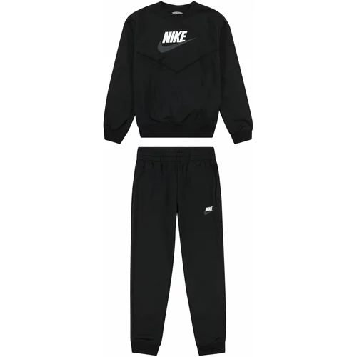 Nike Sportswear Športna trenirka siva / črna / bela
