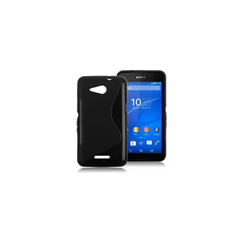  Gumijasti / gel etui S-Line za Sony Xperia E4G - črni