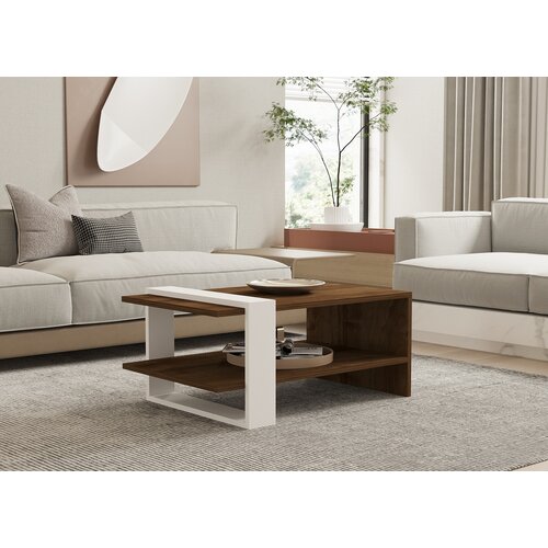 Hanah home Klub sto Gaye 80x35x50cm Orah Cene