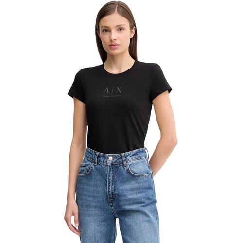 EAX Majice s kratkimi rokavi XW001458 AF16294 Črna Slike
