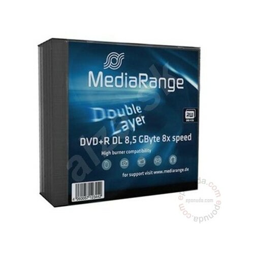 Mediarange DOUBLE LAYER 8.5GB BD-R 8X SLIM CASE disk Slike
