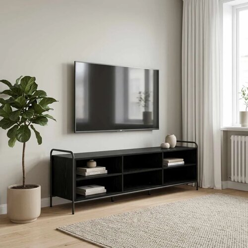  TV ormar 140 x 39 5 x 50 cm Crni hrast Konstruirano drvo - Crni hrast 167 5 x 36 5 x 50 cm Slike