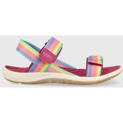 Keen Otroški sandali Elle Backstrap vijolična barva