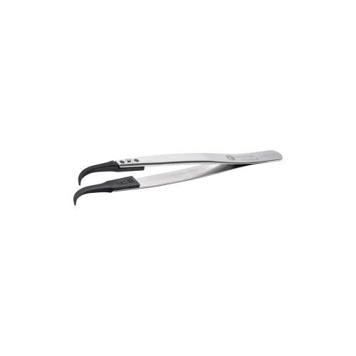 Ideal Tek Plastična pinceta sa zamjenjivim vrhom - karbonska vlakna - vrhovi: zakrivljeni, vrlo fini (A7CF). DULJINA: 130mm - 5.12&amp;amp;quot,. ESD siguran 7CFR.SA.1.IT pinceta 1 komad 7CF 130 mm Slike