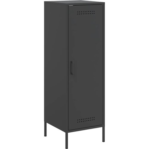 Maison Chic Visoka omara - Komoda - Predalnik črna 36x39x113 cm jeklo, (21717123) Slike