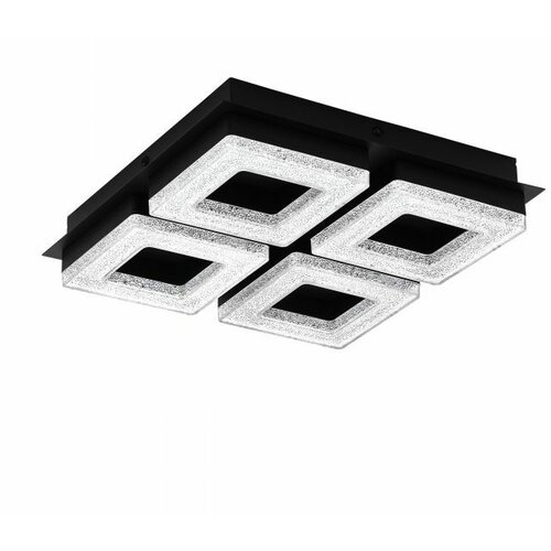 Eglo Fradelo 1 zidna/plafonjera/4, led, 4x4w, 4x400lm, crna/čelik/kristal Slike