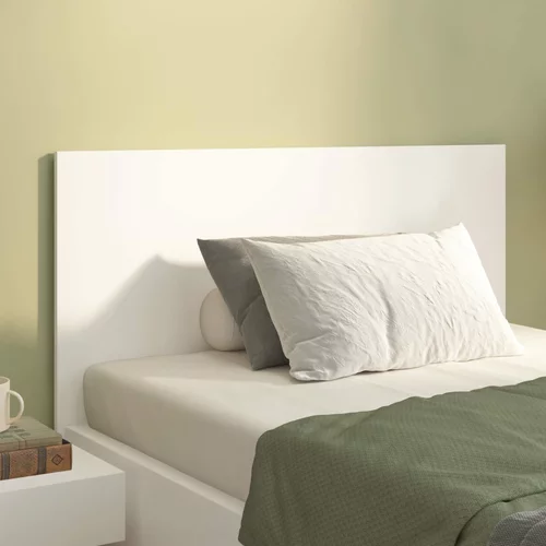 vidaXL posteljno vzglavje belo 120x1,5x80 cm konstruiran les