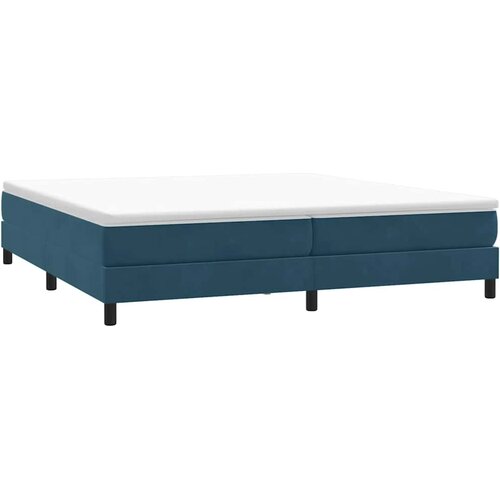 Box Spring krevet bez madracem tamnoplavi 200x210 cm bar&amp;scaron;un Slike