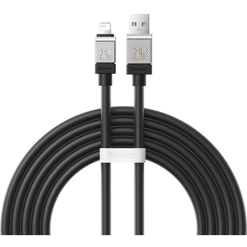 Baseus usb kabal coolplay usb na lightning 2m 2,4A crni Slike