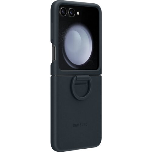 Samsung Galaxy Z Flip5 Silicone Cover with Ring Indigo Slike