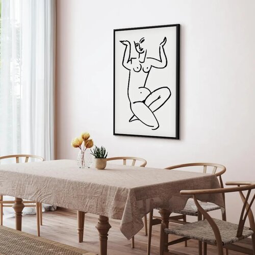  Slika - Uncertain Encouragement (1 Part) Vertical 40x60 U crnom drvenom okviru Slike
