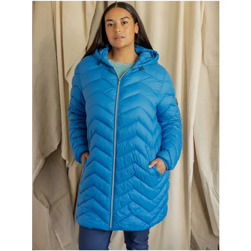 Fransa Blue Ladies Quilted Jacket - Women