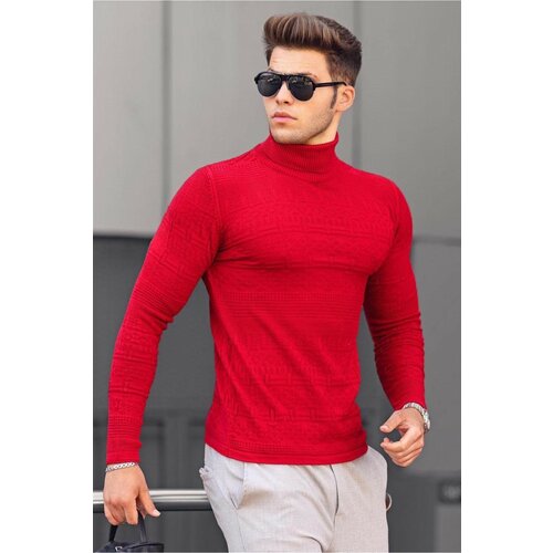 Madmext Sweater - Red - Regular fit Slike