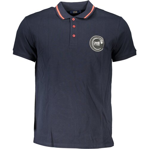 Cavalli Class MEN&#39;S SHORT SLEEVED POLO SHIRT BLUE Cene