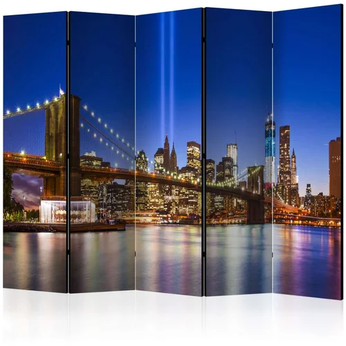  Paravan u 5 dijelova - Blue New York II [Room Dividers] 225x172