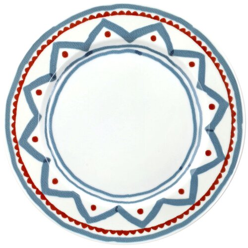 Tognana set plitkih tanjira brooklin, 27 cm, 6 komada, plavo-beli Slike