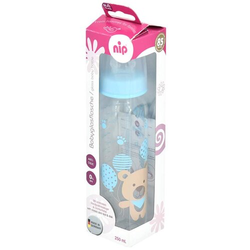 Nip flašica 250ml sil.cucla za mlijeko 0m+,dečak Cene