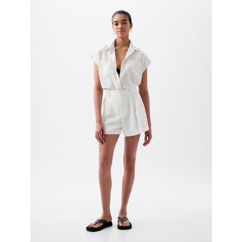 GAP High Rise Linen Shorts - Women's Cene