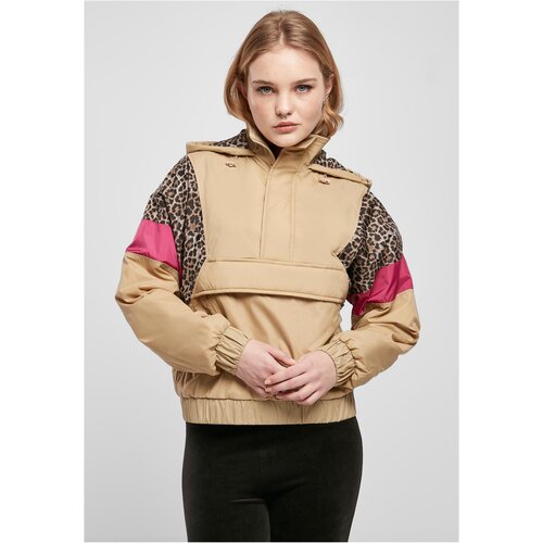 UC Curvy Ladies AOP Mixed Pull Over Jacket unionbeige/darkleo/w. Slike