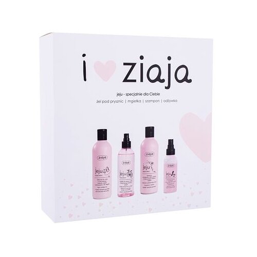 Ziaja I ♥ Jeju darilni set šampon Jeju 300 ml + gel za prhanje Jeju 300 ml + meglica za obraz Jeju 200 ml + balzam v spreju Jeju 125 ml za ženske Cene