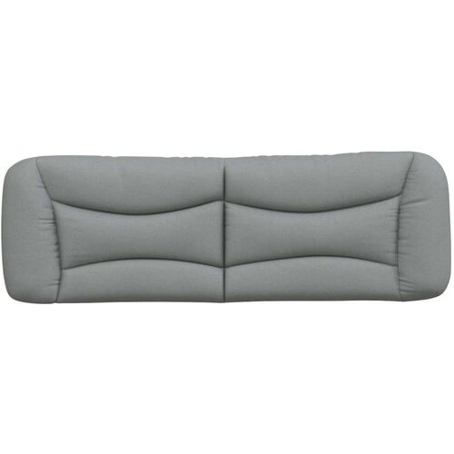 VidaXL jastuk za uzglavlje svjetlosivi 152 cm od tkanine - svjetlosiva 152 cm 1 Slike