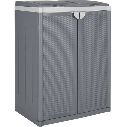  Kanta za smeće s 2 vratima siva 65 x 45 x 88 cm PP Cijene