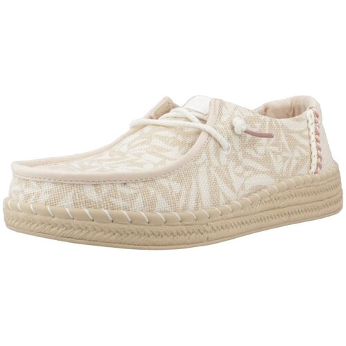 Hey Dude Čevlji Derby WENDY ESPADRILLE RETRO PALM Bež Slike