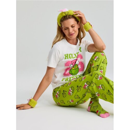 Sinsay Dvodijelna pidžama s božićnim printom Grinch Slike