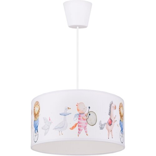 Brilagi - LED Dečji luster na sajli BOBO 1xE27/10W/230V prečnik 35 cm bela/životinjice Slike