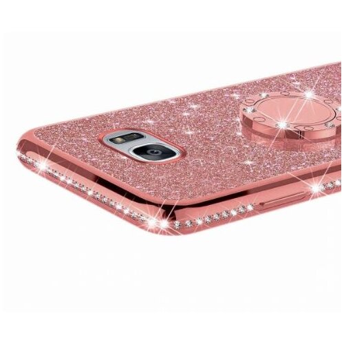 Nillkin Silikonski ovitek RING za Samsung Galaxy S10e G970 roza z ble&amp;scaron;čicami Slike