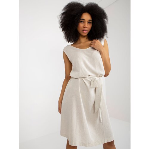 RUE PARIS Dress-WN-SK-VE38.06-light beige Cene