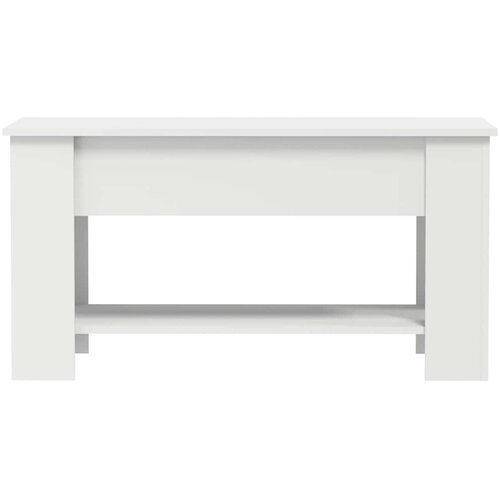  Stolić za kavu bijeli 101x49x52 cm od konstruiranog drva Slike