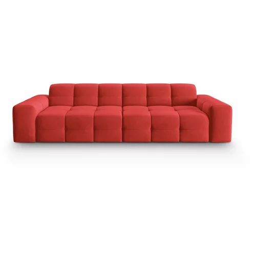 Micadoni Home Sofa od crvenog baršuna 255 cm Kendal -