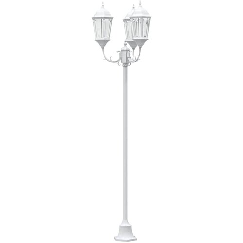  Vrtno svjetlo Bijelo 57 x 49 x 241 cm Aluminij i staklo Slike