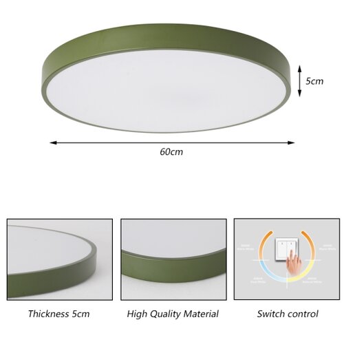  Brilagi - LED plafonsko svetlo POOL LED/60W/230V 3000/4000/6000K 60 cm zeleno Slike