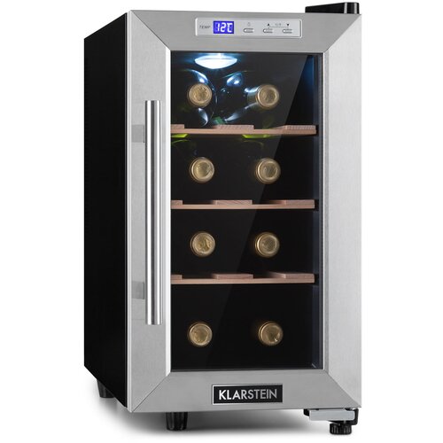 Klarstein Reserva 8 Uno, vinoteka, 23 litre, 8 boca, 11 - 18 ° C, 26 dB, nehrđajući čelik Cijene