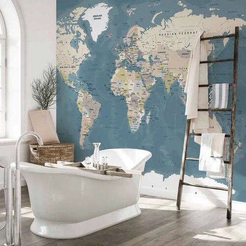  Foto tapeta - Vintage World Map 400x280 Vodootporna Cene