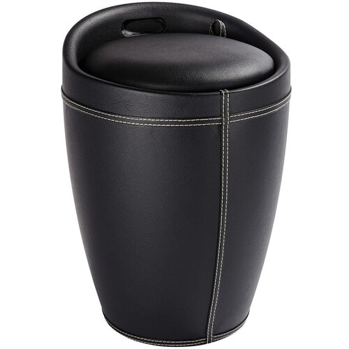 Wenko crna korpa za ve&amp;scaron; i stolica 2u1, wenkoo candy look, 20 l Slike